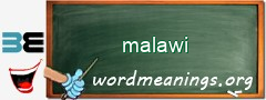 WordMeaning blackboard for malawi